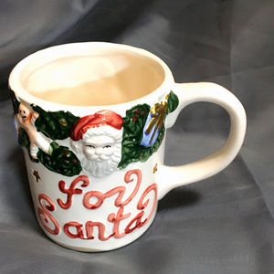 Vinytage 3D Santa Christmas Mug